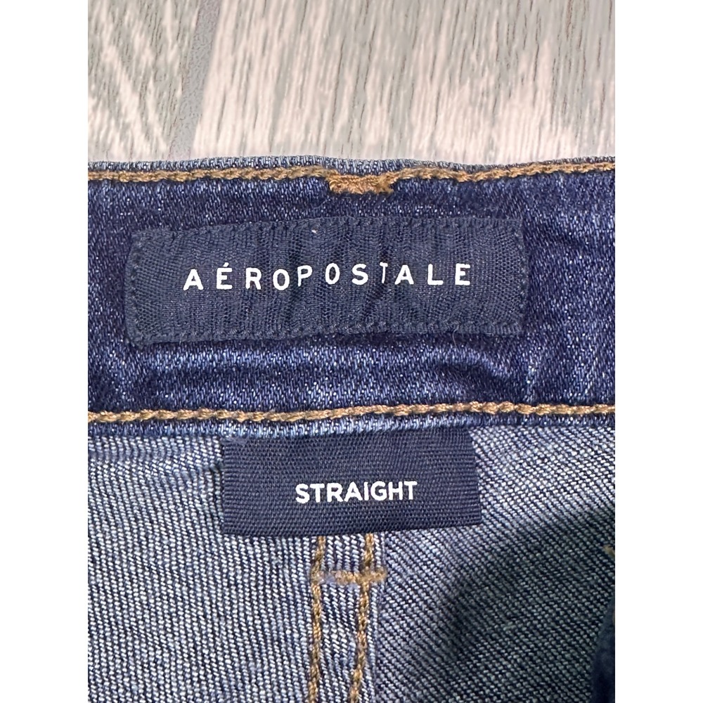 Aeropostale Mens Straight Leg Stretch Jeans‎ Dark Wash 32x34 NWT - Picture 7 of 11